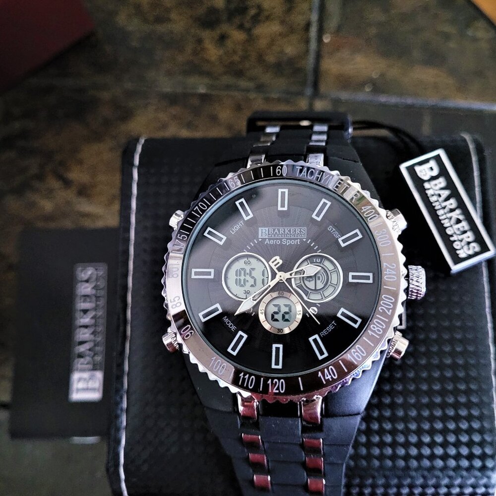 Barkers Of Kensington Men's Aero Sport Watch